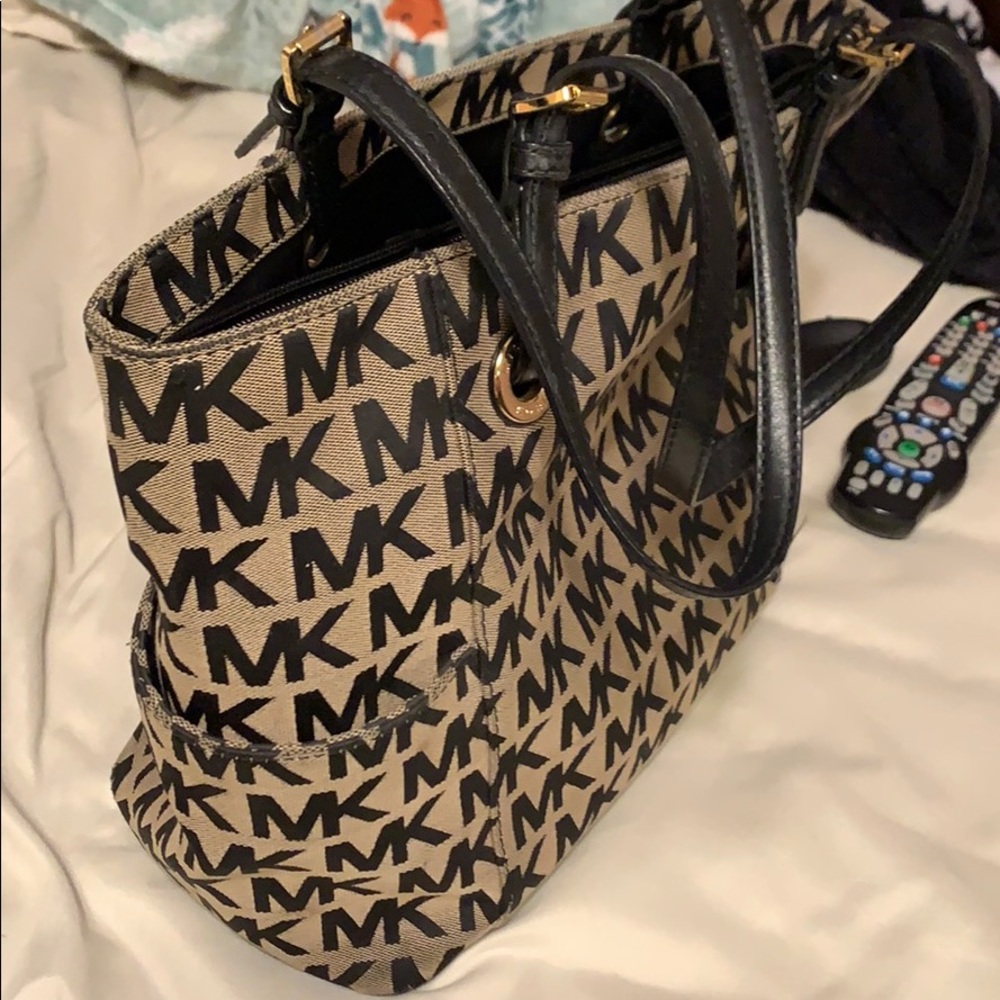 Micheal Kors Jet Black Bag